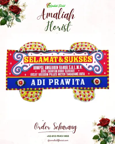 Karangan Bunga Ucapan Selamat di Sidorenggo